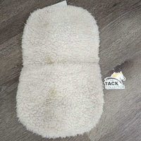 Fleece Pommel - Wither Pad *fair, older, clumpy, dingy, snags, rubs, pills, thin spots
