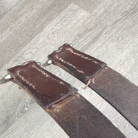 VINTAGE Soft Leather Balding Girth *vgc, clean, rubs, faded UNSTITCHED, NOT for RIding
