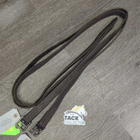 Thick Wide Soft Stirrup Leathers *gc, older, rubs, UNSTITCHED, xholes, stretched
