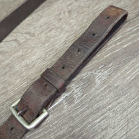 Wide Thick Flat Breastplate, snaps *gc/fair, older, dirt, residue, xholes, repaired, cracks
