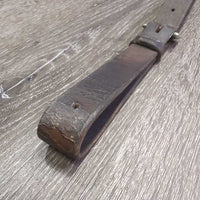 Wide Thick Flat Breastplate, snaps *gc/fair, older, dirt, residue, xholes, repaired, cracks
