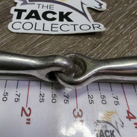 Med Eggbutt Snaffle Bit *gc, dirty, scratches, rubs, rust spots
