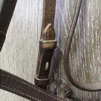 FS Bridle *gc, older, creases, clean, tight keepers, film/residue, sticky, stiff
