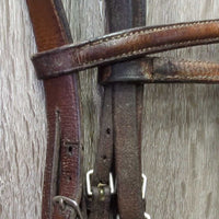 FS Bridle *gc, older, creases, clean, tight keepers, film/residue, sticky, stiff
