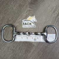Thick Hvy Slow Twist Eggbutt Snaffle Bit *vgc, clean, mnr scratches, chews & residue
