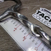 Thick Hvy Slow Twist Eggbutt Snaffle Bit *vgc, clean, mnr scratches, chews & residue
