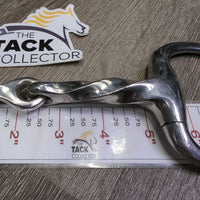 Thick Hvy Slow Twist Eggbutt Snaffle Bit *vgc, clean, mnr scratches, chews & residue
