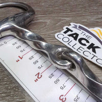 Thick Hvy Slow Twist Eggbutt Snaffle Bit *vgc, clean, mnr scratches, chews & residue
