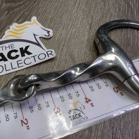 Thick Hvy Slow Twist Eggbutt Snaffle Bit *vgc, clean, mnr scratches, chews & residue
