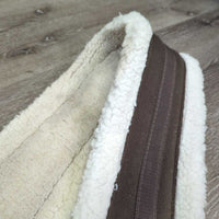 Cotton Web Thick Fleece Girth, 2x els *gc, clean, older, stains, clumpy, thin & rubbed edges
