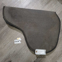 Hvy Double Sided Neoprene Fitted Saddle Pad *gc, clean, stains, older?, v.hairy, faded
