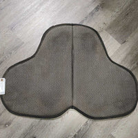 Hvy Double Sided Neoprene Fitted Saddle Pad *gc, clean, stains, older?, v.hairy, faded
