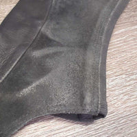 Leather Half Chaps *vgc, mnr dirt, rubbed & hair
