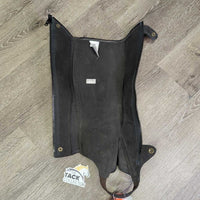 Leather Half Chaps *vgc, mnr dirt, rubbed & hair
