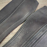 Leather Half Chaps *vgc, mnr dirt, rubbed & hair
