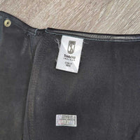 Leather Half Chaps *vgc, mnr dirt, rubbed & hair
