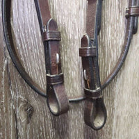 Rsd/Padded Bridle, Rsd Braided Reins *xc, NO Noseband, clean, mnr scrapes, dirt & creases
