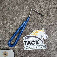 Thin Light Metal Handle Hoof Pick *gc, mnr dirt & residue
