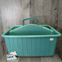 Plastic Groominng Tote - Box *gc, faded, dirty, rubs, scrapes, hair
