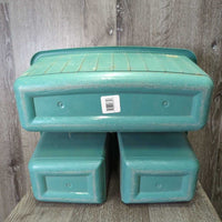 Plastic Groominng Tote - Box *gc, faded, dirty, rubs, scrapes, hair
