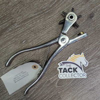 Leather Hole Punch, bag, 6 replacement punches, tool *new

