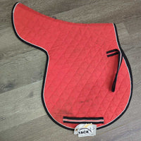 Thin Fitted Quilt Saddle Pad*gc, dirty, stains, rough edge, older
