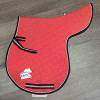 Thin Fitted Quilt Saddle Pad*gc, dirty, stains, rough edge, older
