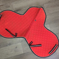 Thin Fitted Quilt Saddle Pad*gc, dirty, stains, rough edge, older

