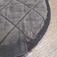 Fitted Quilt Saddle Pad *gc/fair, older, v.faded, v.clumpy, rubs, holey, stains
