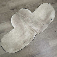 Fitted Quilt Saddle Pad *gc/fair, older, v.faded, v.clumpy, rubs, holey, stains
