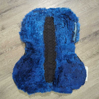 Quilt & Rolled Fleece edge Half Pad *gc, clean, clumpy, thin/holey edg, faded, pilly, stiff, stains
