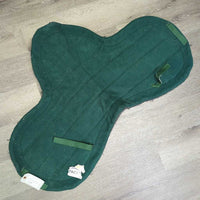 Fitted Felt Lined & Fleece Saddle Pad *gc, clean, rubs, hairy, clumpy & pills, older
