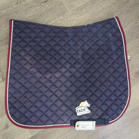 Quilt Dressage Saddle Pad *gc, clean, v.faded, stains, mnr hair, discolored, rubs, pills
