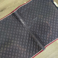 Quilt Dressage Saddle Pad *gc, clean, v.faded, stains, mnr hair, discolored, rubs, pills
