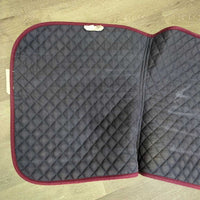 Quilt Dressage Saddle Pad *gc, clean, v.faded, stains, mnr hair, discolored, rubs, pills
