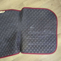 Quilt Dressage Saddle Pad *gc, clean, v.faded, stains, mnr hair, discolored, rubs, pills
