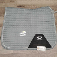 Quilt Dressage Pad, 1x piping *vgc, clean, mnr pills, threads, rubs, hair, stains
