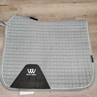 Quilt Dressage Pad, 1x piping *vgc, clean, mnr pills, threads, rubs, hair, stains
