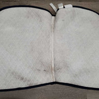 Quilt Jumper Pad, 1x piping *vgc/gc, clean, stains, hair, mnr pills, threads
