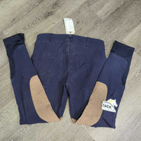 Euro Seat Breeches *gc, clean, v.faded, seam puckers, rubs, pills, stains
