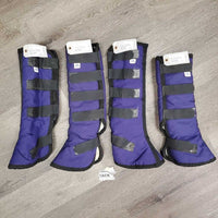 Front & Hind Shipping Boots, Fleece Lined *xc, hairy velcro, clean, mnr hairy, older
