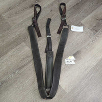 Nylon Web & Neoprene Western Breastcollar *gc, clean, stains, faded, rust, older, mnr hairy seams
