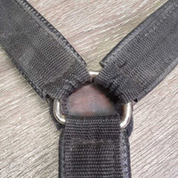Nylon Web & Neoprene Western Breastcollar *gc, clean, stains, faded, rust, older, mnr hairy seams
