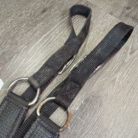 Nylon Web & Neoprene Western Breastcollar *gc, clean, stains, faded, rust, older, mnr hairy seams
