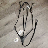Adjustable Breastplate, Running Martingale Attachment, snaps *xc/like new, mnr dirt/residue

