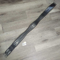 Padded Leather Girth, Els *gc, mnr dirt, scratches & dirty, older, hairy seams, mnr undone seam
