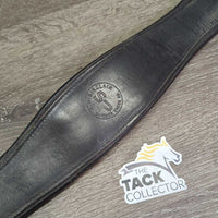Padded Leather Girth, Els *gc, mnr dirt, scratches & dirty, older, hairy seams, mnr undone seam
