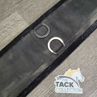 Thick Nylon Web, Neoprene Velcro Liner Cinch, 2x D Rings *gc, dirty, stains, hairy, v.cracked/split liner
