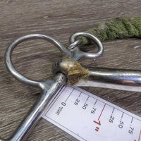 LS Gaited Med Port Bit, curb chain *gc, chews, grass, residue, dirt, gunk, scratches, vetwrap
