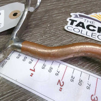 Low Port Copper Western Curb Bit *gc, dirty, residue, scratches, scrapes, older
